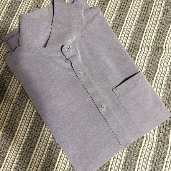 Lulu Lemon Light Blue Button Up - Medium - Picture 1 of 5